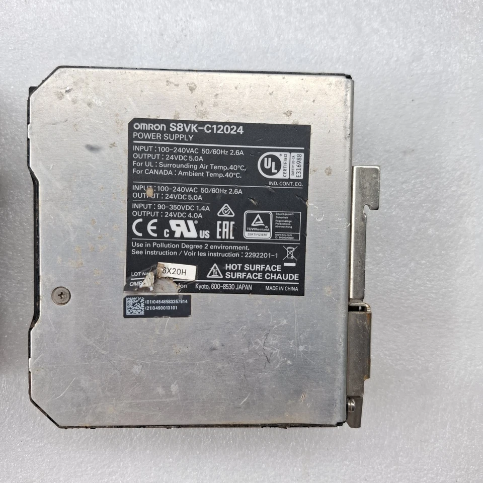 OMRON S8VK-C24024 + S8VK-C12024 POWER SUPPLY (TOTAL 2 PCS) FOR PARTS